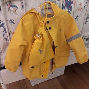 Toddler Ralph Lauren Raincoat with Bag